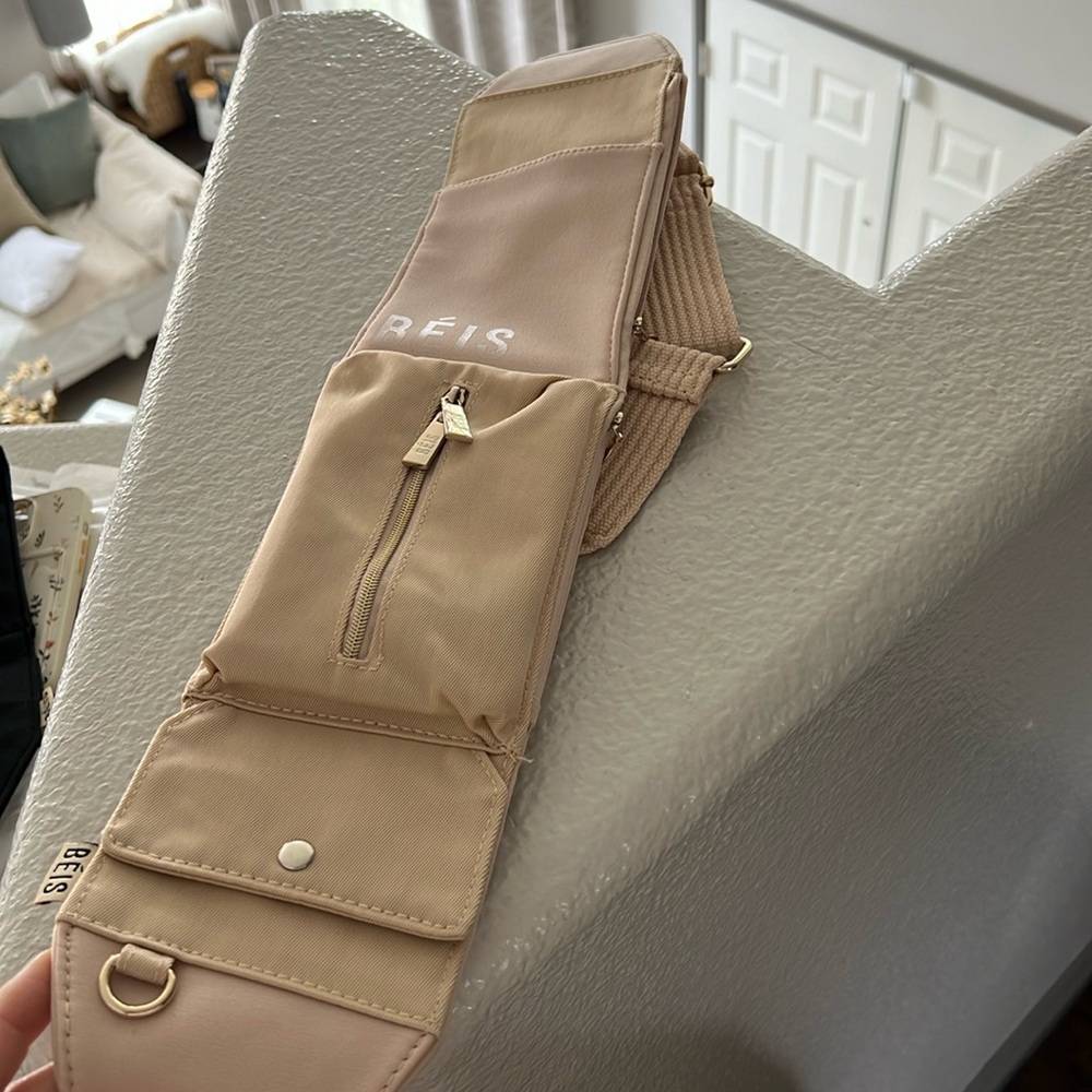 BEIS fanny pack/satchel in beige